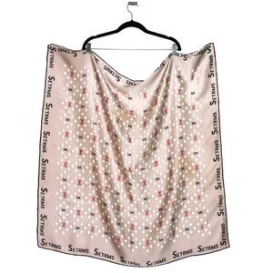 SETRMS 100% Silk Multi Color Patterned Square Large Scarf
